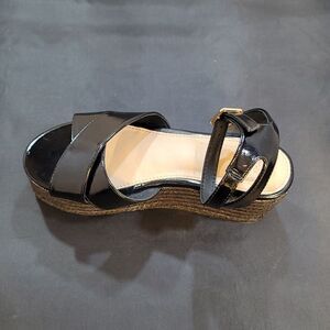 BKS CRISS-CROSS ESPADRILLE WEDGE PLATFORM SANDAL